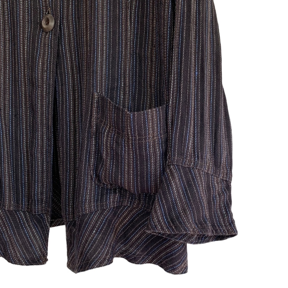 Solitaire 100% Linen Striped Jacket - Picture 5 of 8